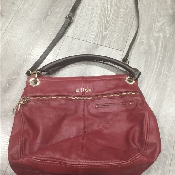 Korean burgundy crossbody - Picture 6 of 7